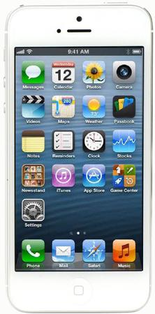 Смартфон Apple iPhone 5 32Gb White & Silver - Мирный